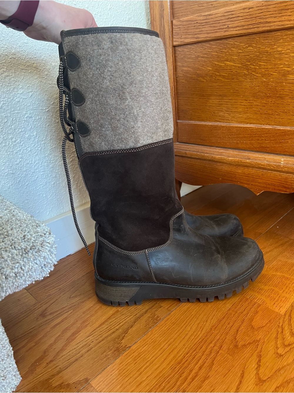 Bos. & Co. Outland Coffee & Sadd wool Primaloft waterproof merino wool boot 41